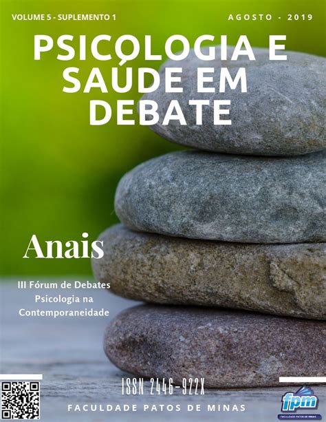 Edições Anteriores Psicologia E Saúde Em Debate