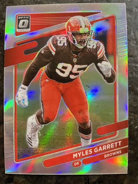 Donruss Optic Silver Prizm Myles Garrett Ebay