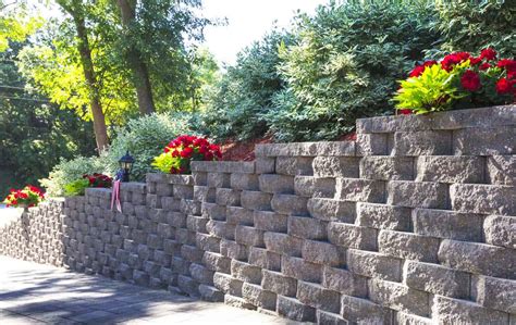 Interlocking Concrete Block Retaining Wall