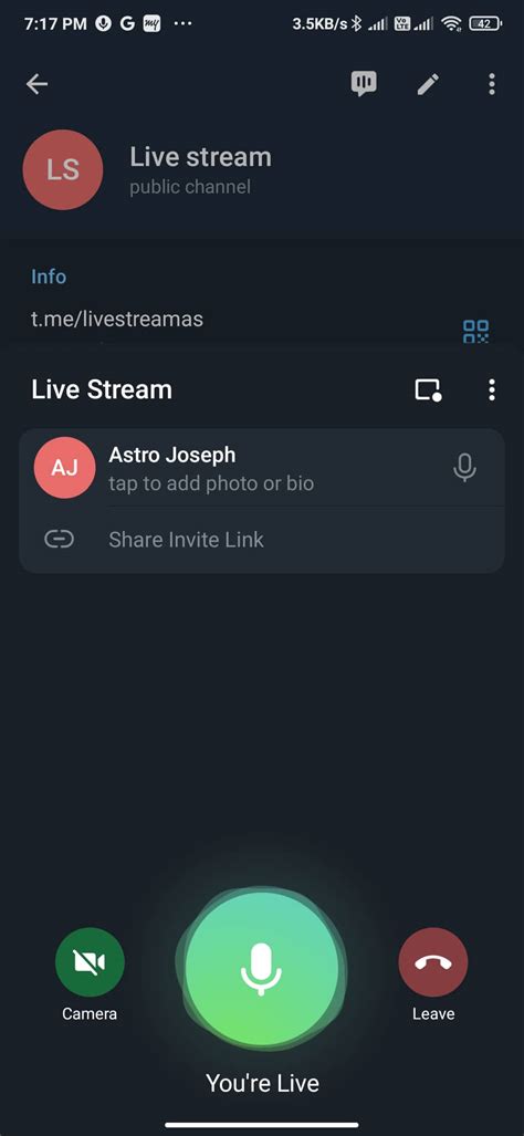 How To Live Stream On Telegram Pc And Mobile