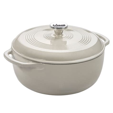 √ Lodge Enameled Cast Iron 3 Quart Dutch Oven