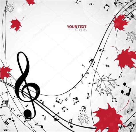 Autumn background music ⬇ Vector Image by © 1nana1 | Vector Stock 59968231