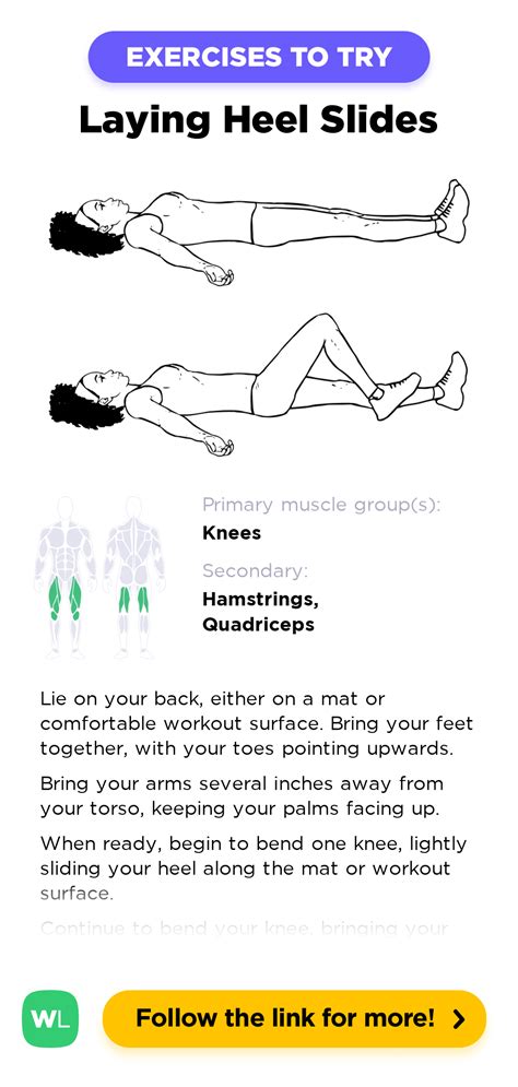 Laying Heel Slides Knee Bends WorkoutLabs Exercise Guide