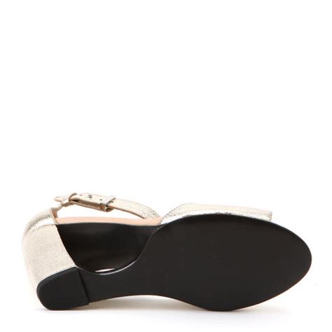 UNITED NUDEUNITED NUDE 平跟凉鞋UNITED NUDE Bella欧美春夏女金色牛皮镂空跟中高异型跟单凉鞋 正品 价格 图片 寺库网