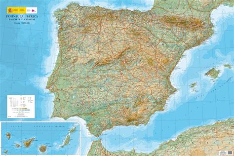 Mapa Topografico España - Mapa De Rios