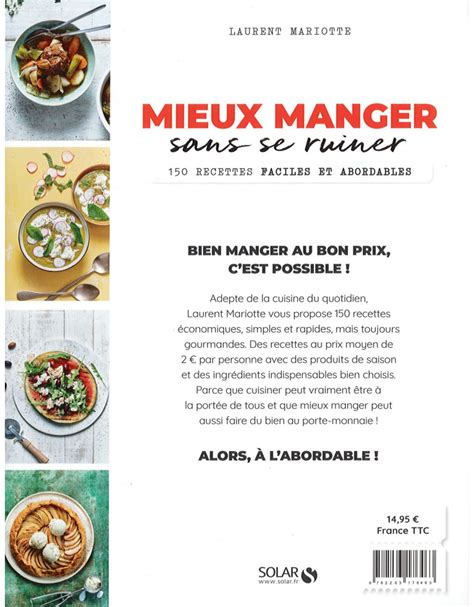 Livre Mieux Manger Sans Se Ruiner 150 Recettes Faciles Et