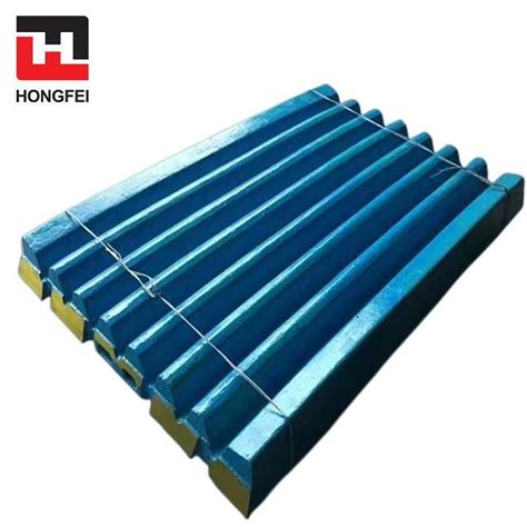 High Manganese Steel Jaw Crusher Spare Parts Fixed Movable Jaw Plate