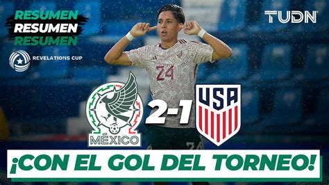 Resumen Y Goles M Xico Estados Unidos Revelations Cup