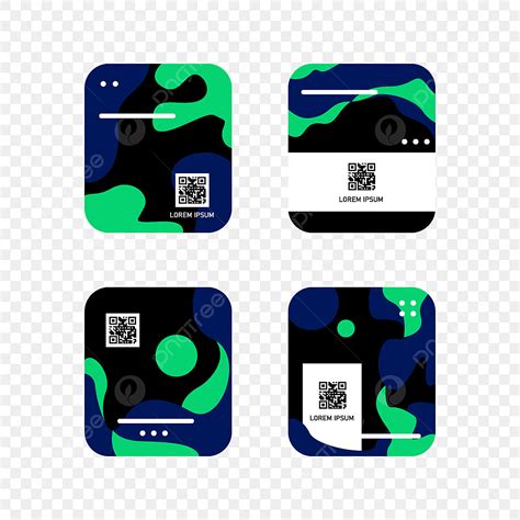 Qr Code Design Vector Art Png Set Of Qr Code Label Design Vector Set