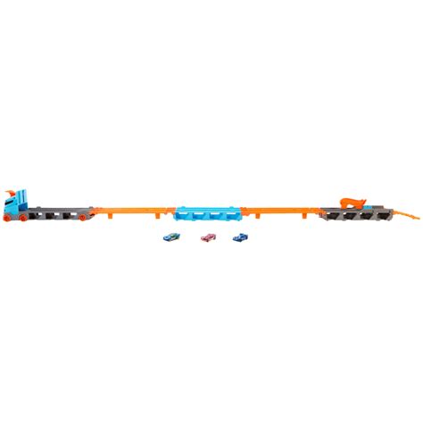 Hot Wheels 2in1 Camion Trasportatore E Pista Con 3 Macchinine 4 Anni Toys Center