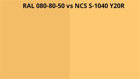 RAL 080 80 50 Vs NCS S 1040 Y20R RAL Colour Chart UK