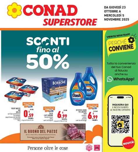 Volantino Conad Superstore Sconti dal 23/10 al 5/11/2025