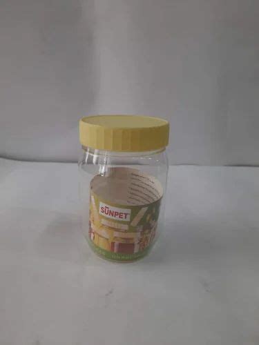 Capacity Ml Transparent Round Spices Pickles Pet Jars For