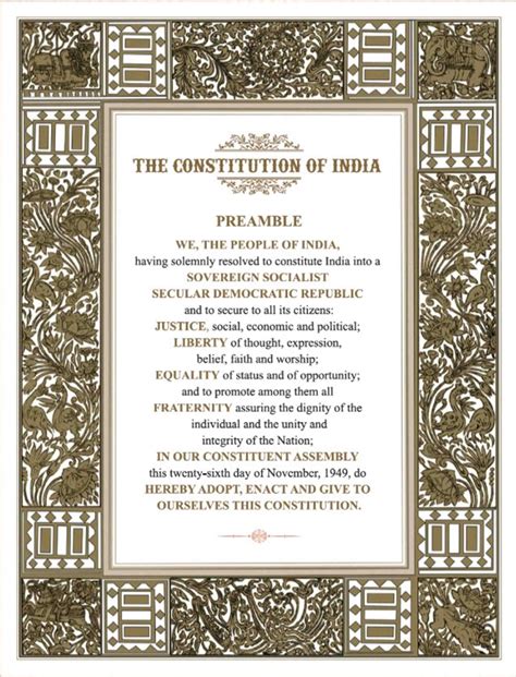 What Is The Preamble Of The Constitution Of India? » Gkfunda