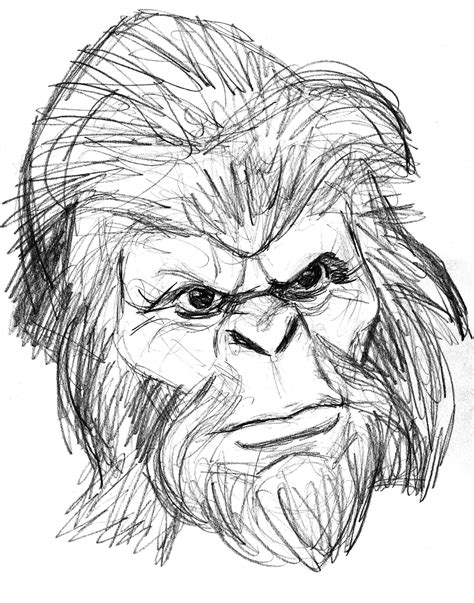 Bigfoot Drawing At Explore Collection Of Bigfoot