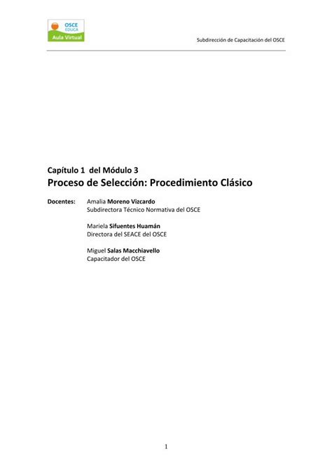 PDF Capítulo 1 del Módulo 1 16 puntos osce gob pe PDF fileD