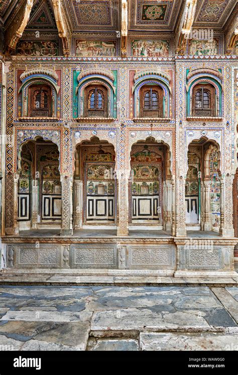 Uattara Haveli, Nawalgarh, Shekhawati Region, Rajasthan, India Stock ...