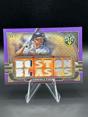 2022 Topps Triple Threads Game Used Relics Amethyst Giancarlo Stanton