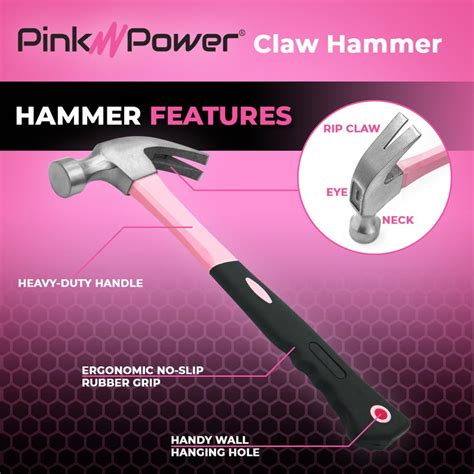 Pink Power 16oz Pink Hammer Small Hammer for Women Mini - Etsy