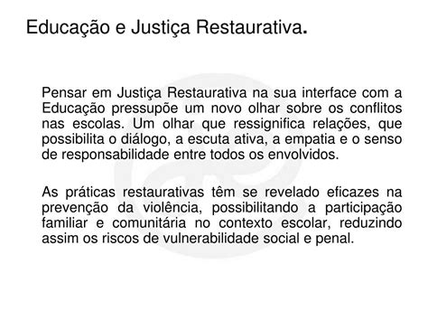 Ppt Justi A Restaurativa E Sustentabilidade Powerpoint Presentation