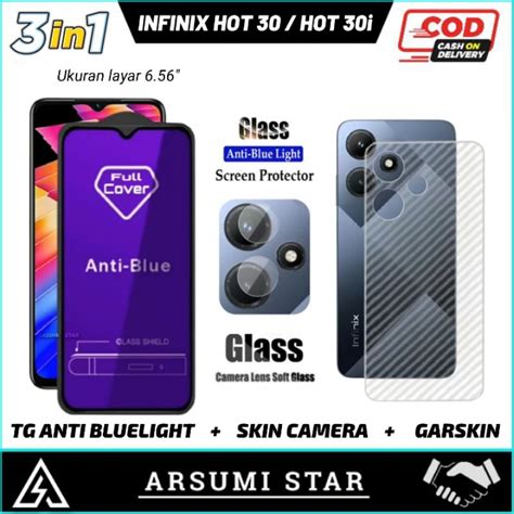 Jual Promo Paket 3in1 Tempered Glass Ceramic Matte Anti Spy INFINIX HOT