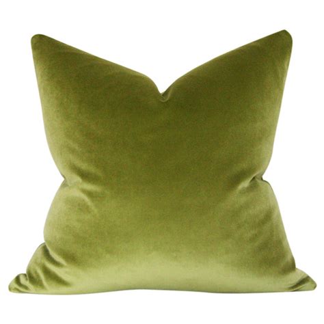 Olive Green Velvet Designer Pillow – Arianna Belle