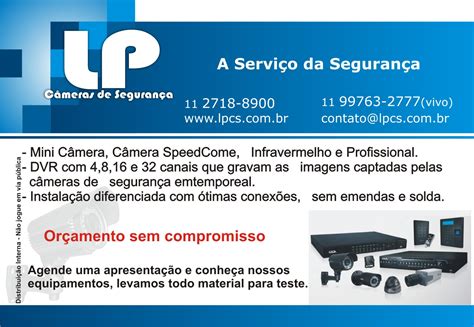 Ll Design Gr Fico Panfleto Lp C Meras Seguran A Lldi Ll Design