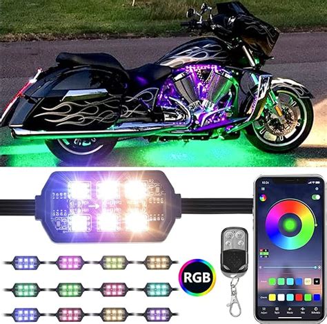 Dlylum Juego De Luces Led Subterr Neas Para Motocicleta Magic Rgb