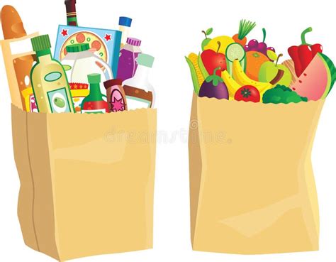 Free Clipart Grocery Bag