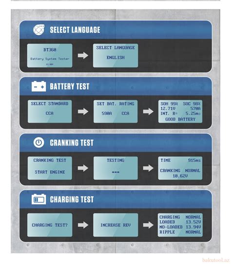 Akkumulyator test cihazı AUTOOL BT-360 12V