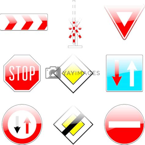 Royalty Free Vector | european road signs by pilgrimartworks