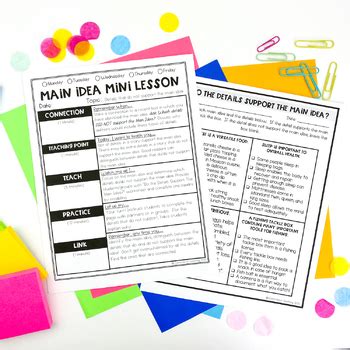 Main Idea Mini Lessons By Ciera Harris Teaching TPT