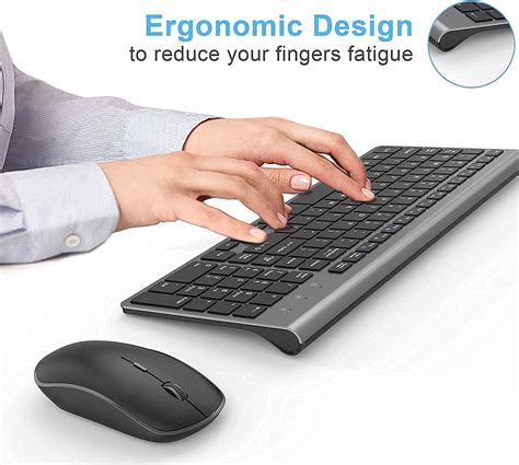 Wireless Keyboard And Mouse J Joyaccess G Ergonomic And Slim