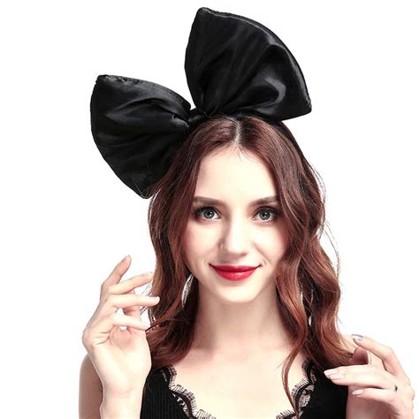 Black Hair Bow Headband