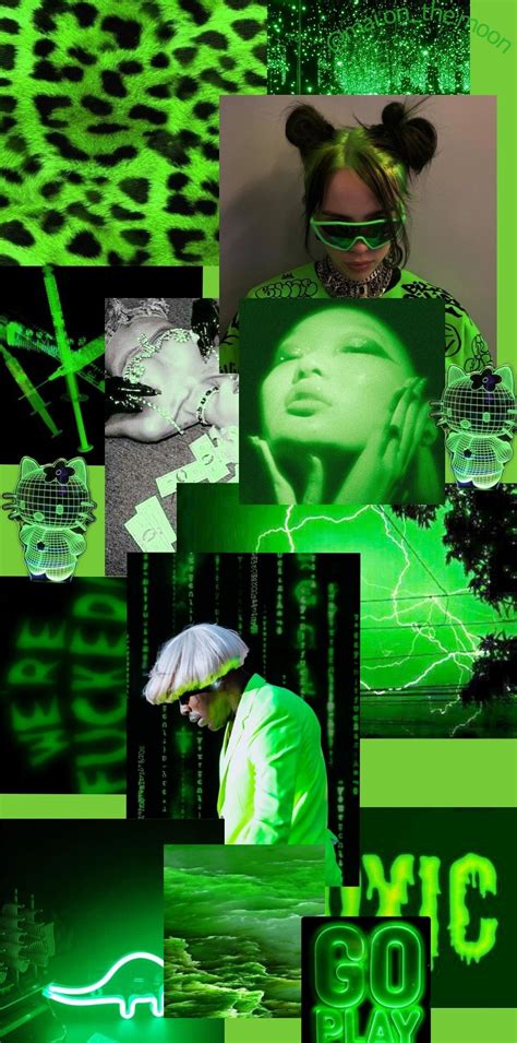 Neon green aesthetic wallpaper