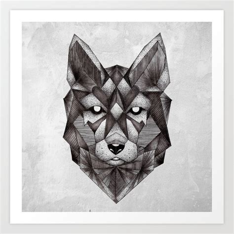 Wolf Geometric Drawing at PaintingValley.com | Explore collection of Wolf Geometric Drawing