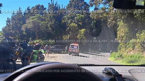 Accidente En Cerro De La Muerte Colisi N Entre Autom Vil Y Motocicleta