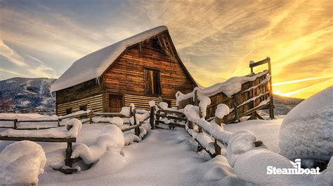 Winter Cabin Zoom Background