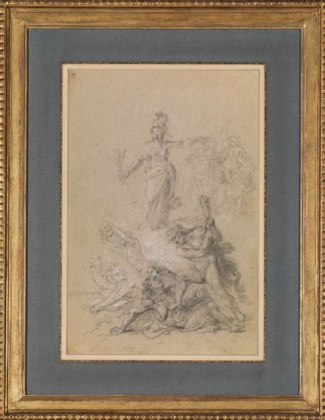 JOHAN JOSEPH ZOFFANY R A AN ALLEGORY OF MORAL FORTITUDE Refining