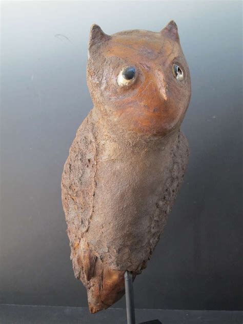 Owl Folk Sculpture For Sale at 1stdibs