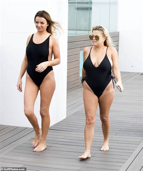 Nadia Essex Flashes Her Ample Sideboob In Scanty Black Swimsuit Daily