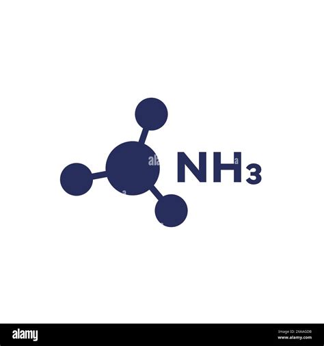 Molecular Model Of Ammonia Stock Vector Images Alamy