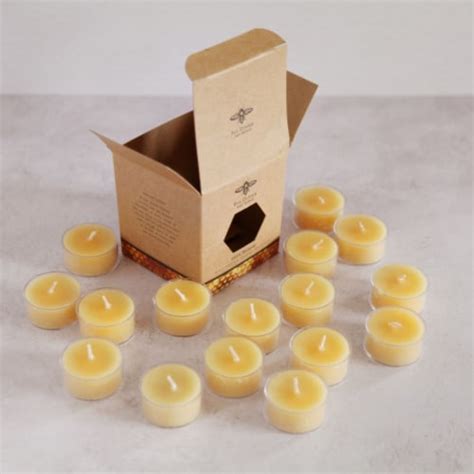 Big Dipper Wax Works Pure Beeswax Tea Lights Box Of Smiths