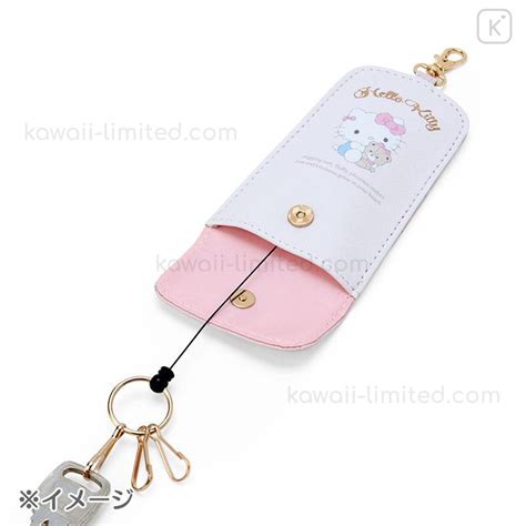 Japan Sanrio Key Case With Reel Cinnamoroll Hugging Soft Kawaii