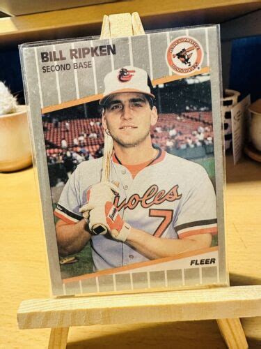 Bill Ripken Baltimore Orioles Fleer Baseball Card Error Ff Black