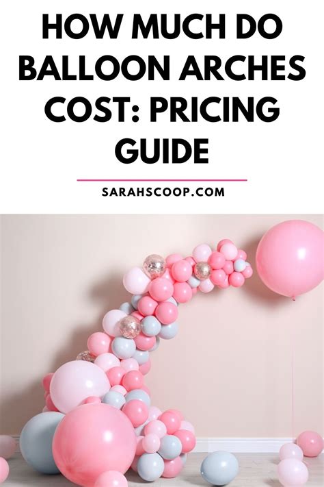 How Much Do Balloon Arches Cost Pricing Guide Sarah Scoop