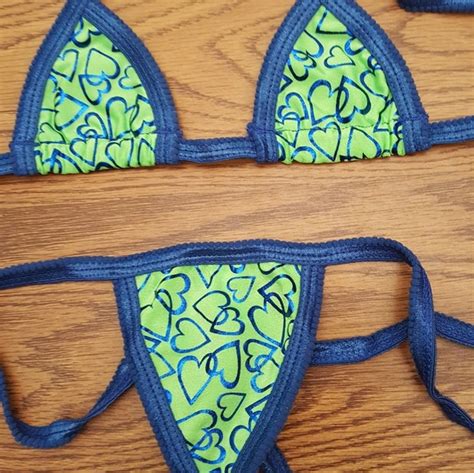 Strawberrytots Handmade Swim Micro Tritop Ystring Bottom Stripper Bikini Poshmark
