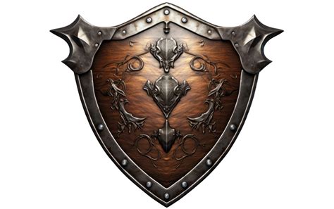 Ai Generated Medieval Shield Illustration On Transparent Background