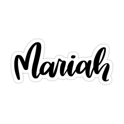 Mariah Sticker For Sale By Ellietography Mariah Stickers Vinyl