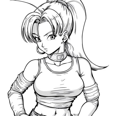 Dibujos Para Colorear De Bulma De Dragon Ball